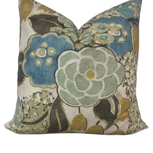 Thibaut 'LAURA' Willow Tree Collection Sage and GoldCover kussensloop dubbelzijdig