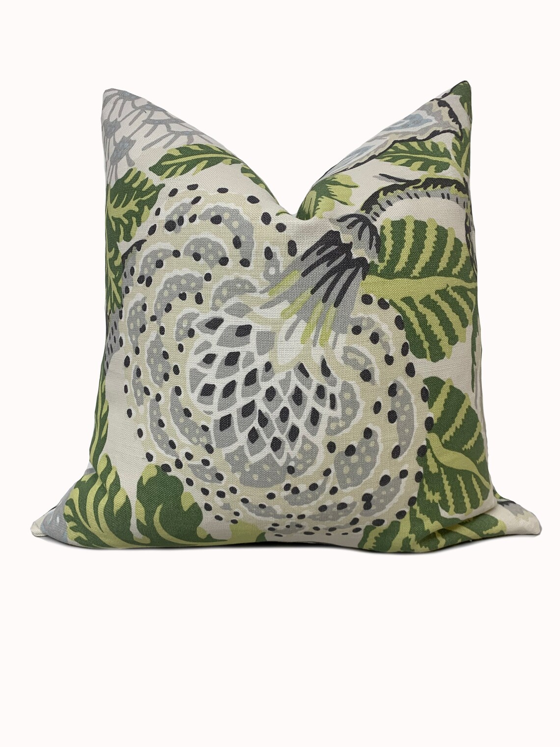 Thibaut Mitford Green and White Paramount Collection Cushion Etsy