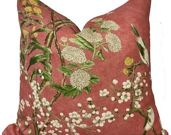 Thibaut Katsura Coral Grand Palace Collection Cushion Cover Pillow Cover Double Sided