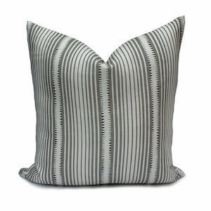 Schumacher Moncorvo Cushion Slate Grey Cover Pillow Cover Double Sided