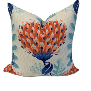 Thibaut Tiverton Celon Collection Coral Cushion Cover Pillow Cover Double Sided