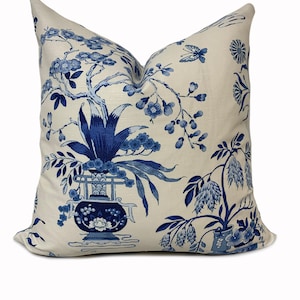 Schumacher Ming Vase Porcelain Double Sided Cushion Cover Pillow Cover