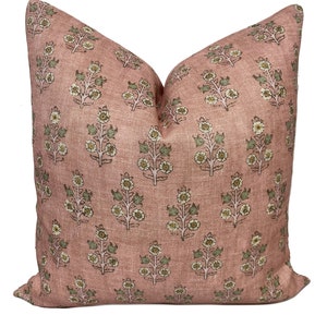 G.P & J Baker Poppy Sprig Blush Pink Double Sided Cushion Cover Pillow Cover