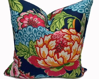 Thibaut Honshu Dynasty Collection Cushion Cover Pillow Cover Double Sided Navy