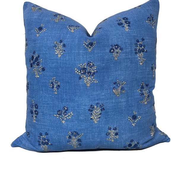 Lisa Fine Noor Indigo Cushion Cover Pillow Cover Double Sided