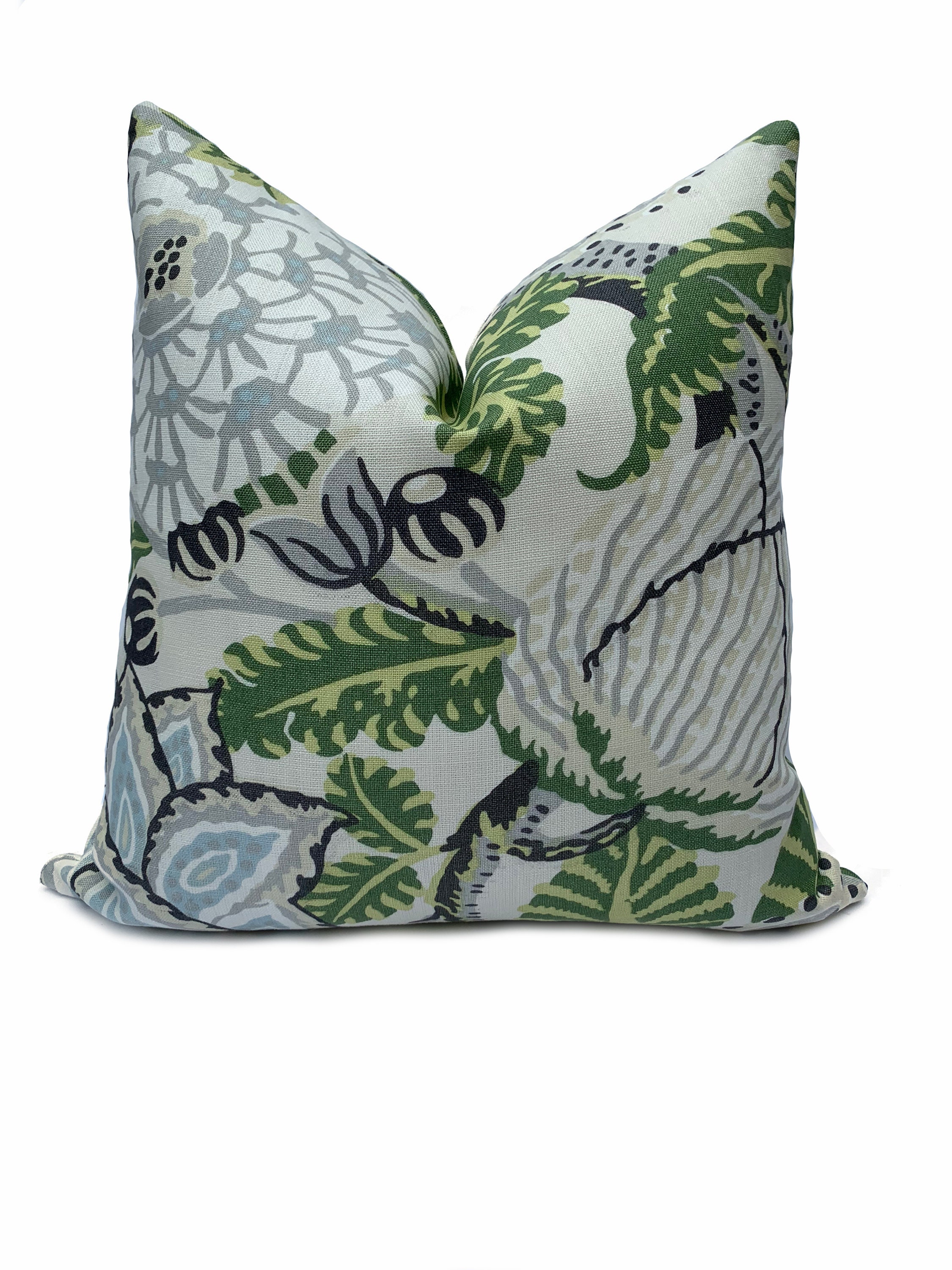 Thibaut Mitford Green and White Paramount Collection Cushion Etsy