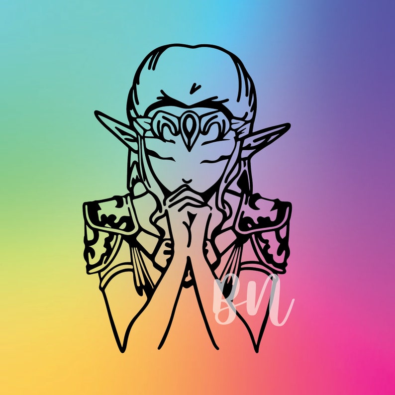 Princess Zelda Vinyl Decal Sticker Car Decal Etsy