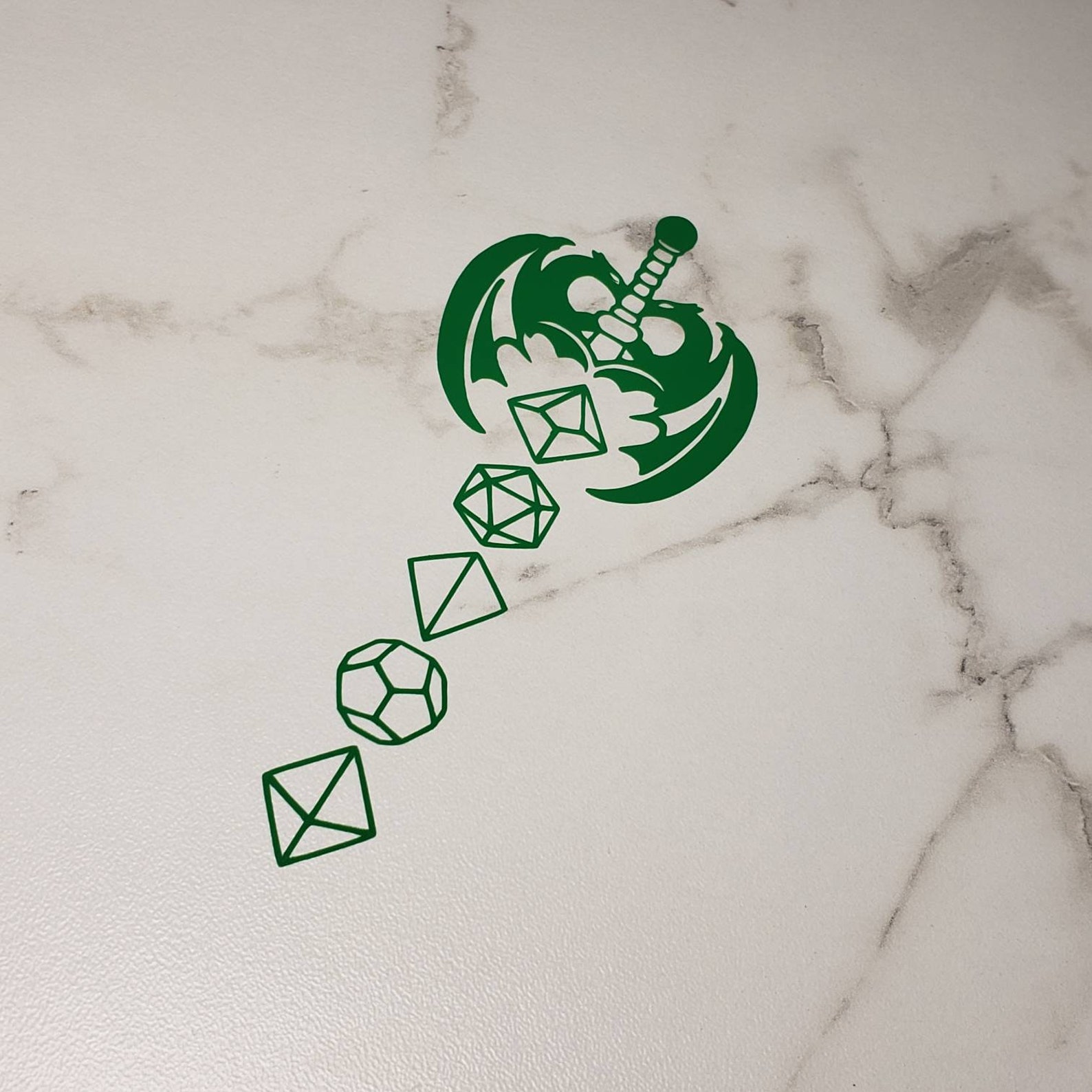 D&D Sword and Dice Dungeons and Dragons Gaming Vinyl Etsy