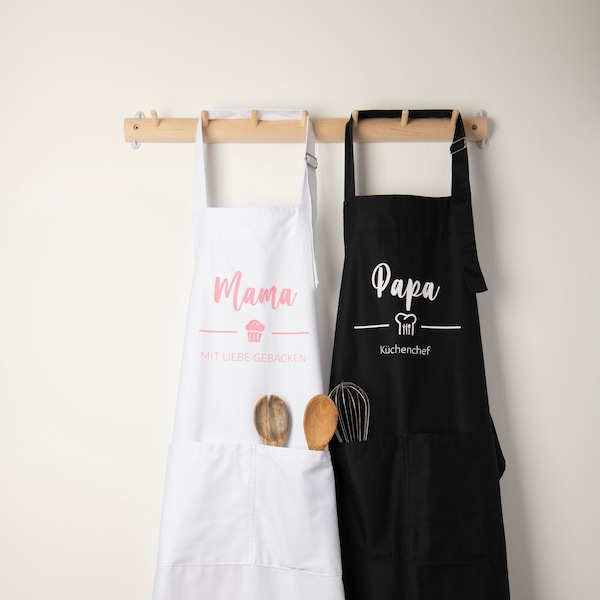 Personalized cooking apron | Chef de cuisine | BBQ apron | Gift Dad |Gift Dad Mom | Creative shop JaNi