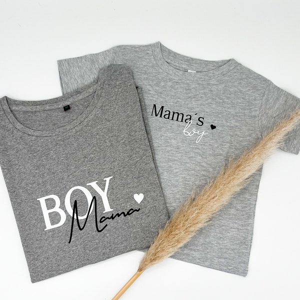 Boy Mama T-Shirt | Jungsmama | Mama Statement Shirt | Jungen Mama | Shirt Mama | Ostergeschenk |Statementshirt | Partnerlook Mama und Baby