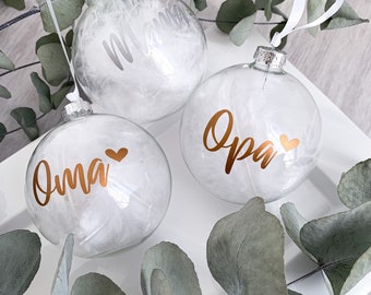 Weihnachtskugel Glas personalisiert mit Name|  personalisierte Weihnachtsgeschenke |Weihnachtsbaum Baumkugel Xmas  | Kreativlädchen JaNi