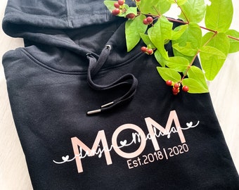 Mama Hoodie | Mom Hoodie | personalisierter Hoodie | Mama Kapuzenpullover | Hoodie Mama | Mama Geschenk | Kreativlädchen JaNi