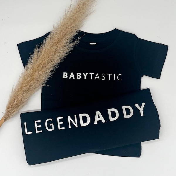 Babytastic Legendaddy Shirt | Partnerlook Familie | Shirt Papa | Familienoutfit Papa Sohn | Vatertag | Geschenkidee | Vater Sohn Outfit