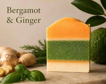 Geitenmelkzeep met bergamot en gember