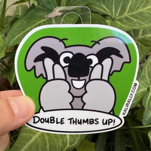 Cute koala Self-care sticker pack mental health self love happy motivation goals progress vinyl decal support gift waterproof bottle laptop