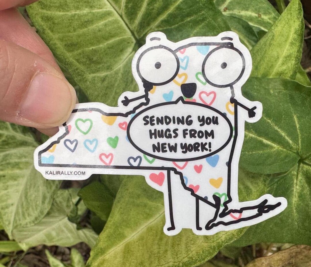 Long Distance Sticker New York Stickers New York Decals Get Well Soon Stickers Long Distance ...
