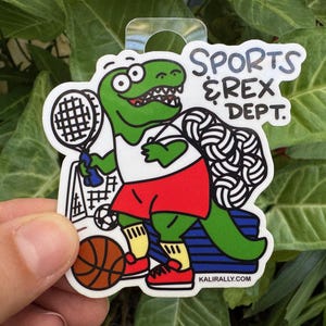 Funny Gym Teacher Sticker Sports and rec Sticker Dinosaur Pun Sticker Pack gift quirky vinyl Sticker bundle decals novelty dad joke coach