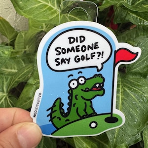 Golf sticker Golfer gift Florida Sticker Alligator Nature Funny Animal Sticker Pack gift quirky vinyl decal bundle decals novelty dad joke
