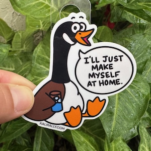 Canadian Goose Sticker Traveler sticker Nature Humor Animal Pack gift quirky vinyl decal bundle decals novelty dad joke Wildlife home