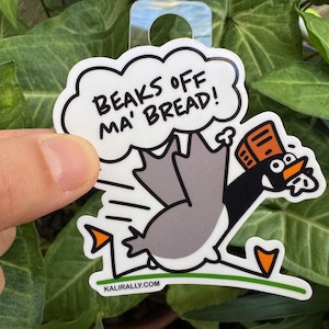 I love bread sticker Carbs sticker food Canadian Goose Animal Sticker Pack gift quirky vinyl decal bundle foodie novelty dad joke foodie fun
