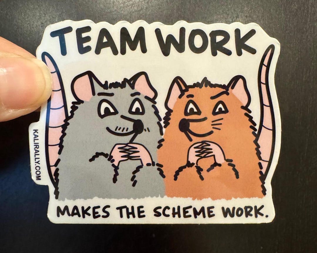 Funny Work Stickers Teamwork Sticker Office Decal Work Sticker Laptop ...