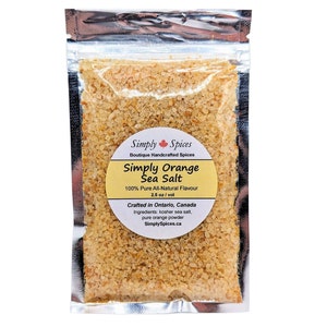 Simply Orange Gourmet Sea Salt | All-Natural Flavoured Seasoning Salts