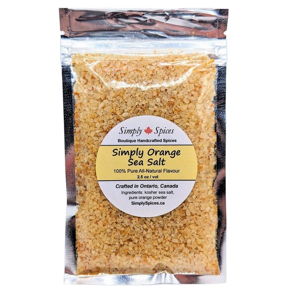 Simply Orange Gourmet Sea Salt | All-Natural Flavoured Seasoning Salts