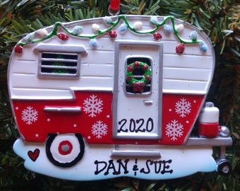 Personalized Christmas RV Ornament