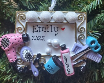 Personalized Hair Stylist Ornament