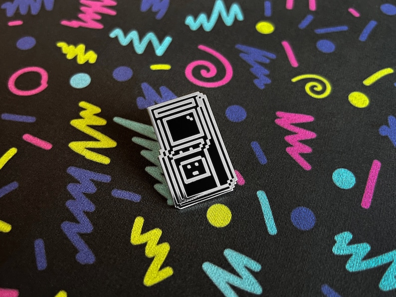 Arcade Pixel Art Enamel Pin Etsy