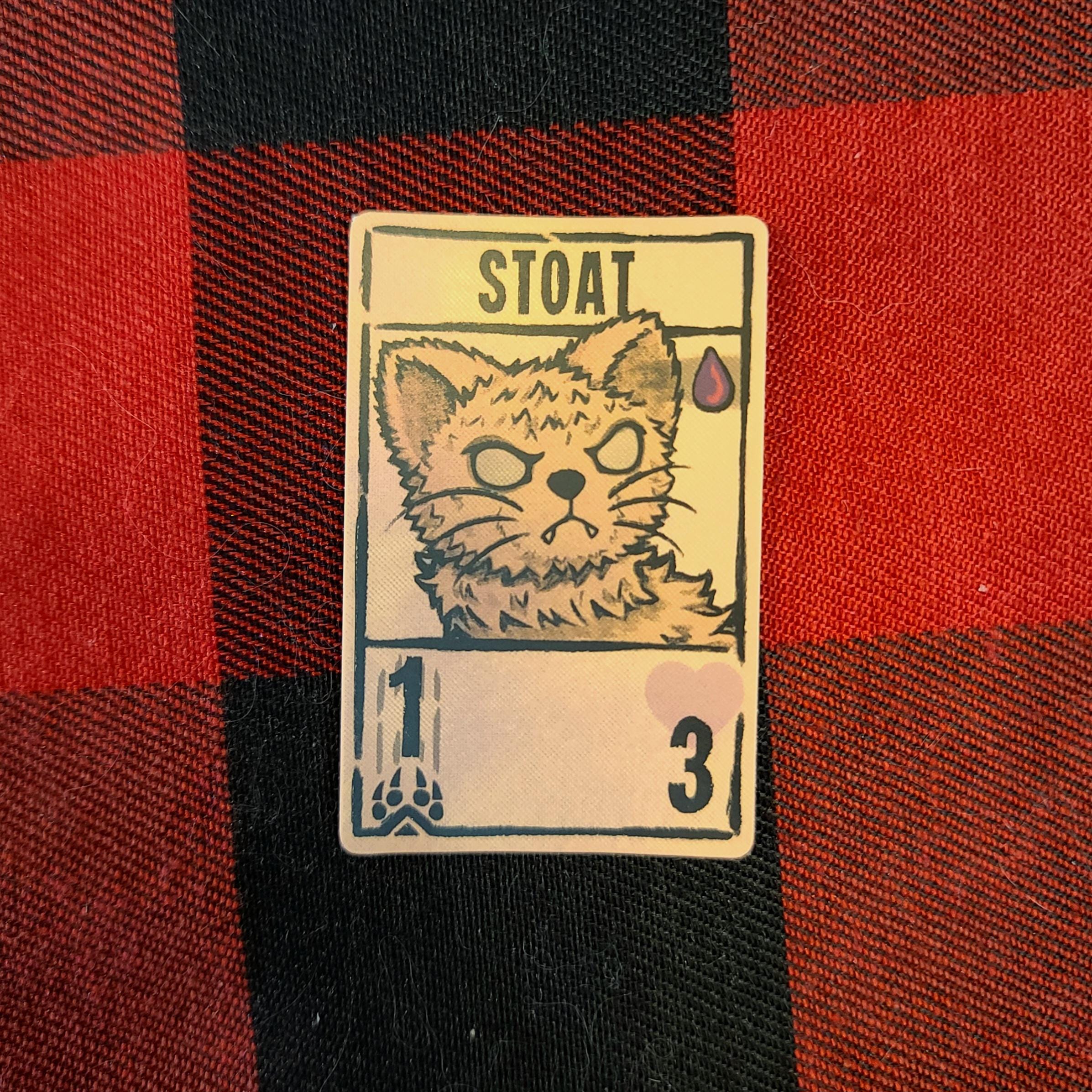Inscryption Card Stickers | Leshy, Stoat, P03, & Lonely Wizard - Etsy