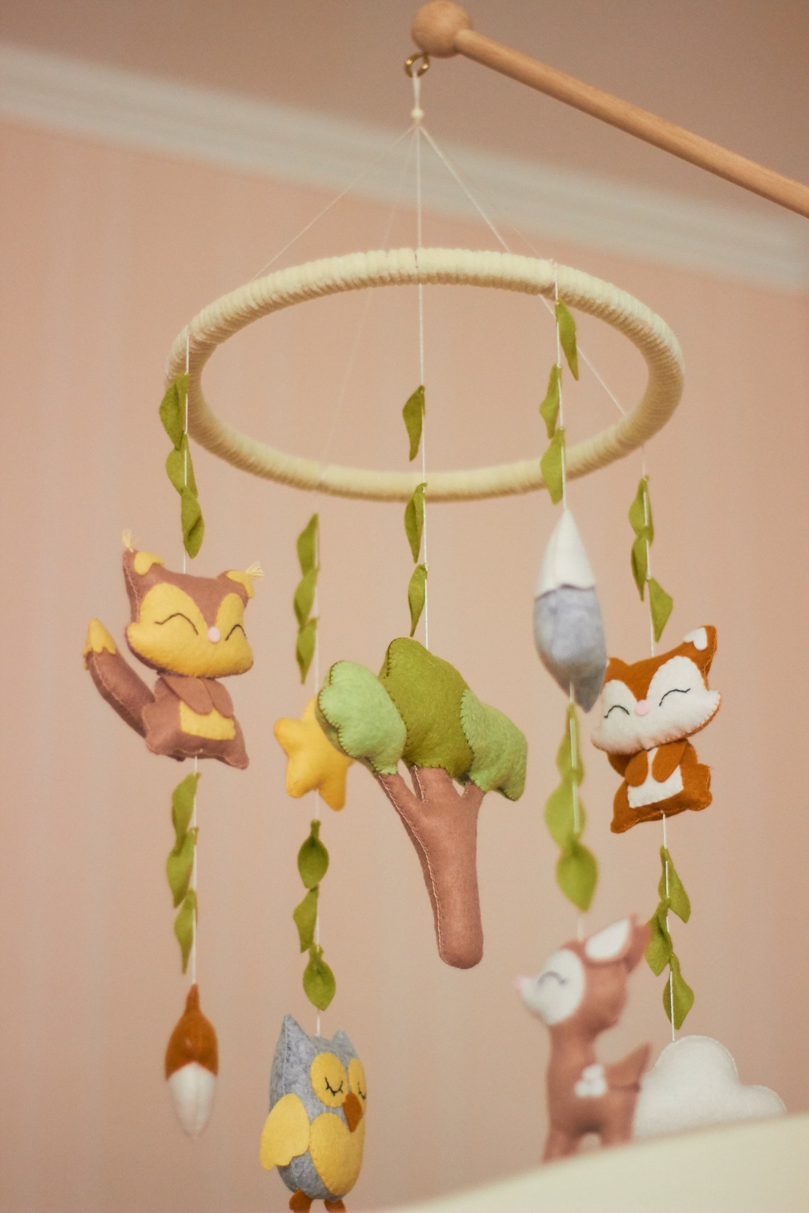 Woodland Baby Mobile Nursery Mobile Crib Mobile Cot Mobile Etsy