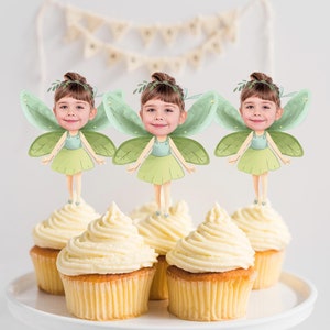 Fairy Personalized Cupcake Toppers, Fairy Princess Cupcake Toppers, Magical Fairy Cupcake Toppers, Girls Fairy Party Fairy Princess, Digital