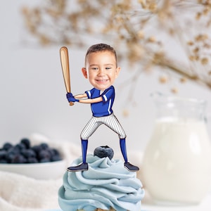 Baseball Cupcake Topper, Baseball Cake Topper, Baseball Birthday Decorations, Baseball Sport Party Decorations DIY