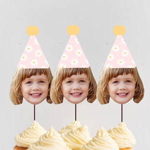Toppers cupcake margherita, decorazioni compleanno margherita, decorazioni festa di compleanno margherita, toppers Cupcake margherita retrò, margherita torta Toppers, stampabile