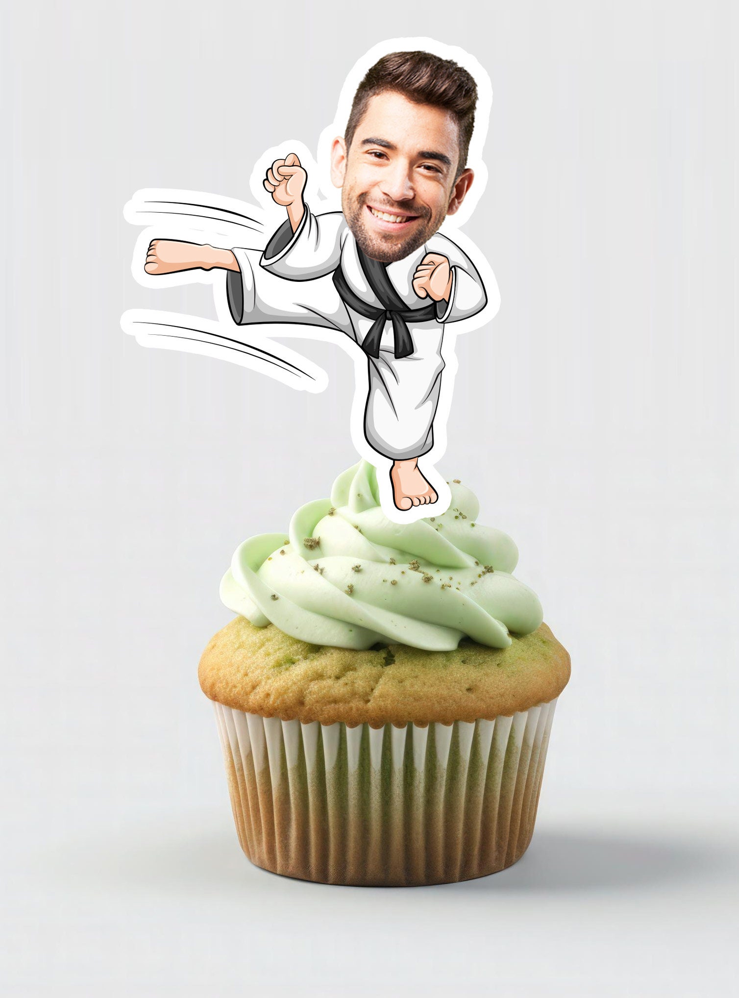 Karate Cupcake Topper Printable Martial Arts Cupcake Toppers Etsy