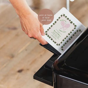 Handgezeichnete Karten und Geschenke Schilder Vorlage, Hochzeitskarte Box Schild, handgeschriebene wunderliche Hochzeitsschilder, gewellte Hochzeitstisch Schilder Banddekor Bild 6