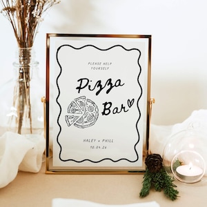 That&#39;s Amore Pizza Table Sign Template, Pizza Bar Engagement Sign, Wedding Table Signs, Pizza Bar Sign, Italian Buffet Reception Menu