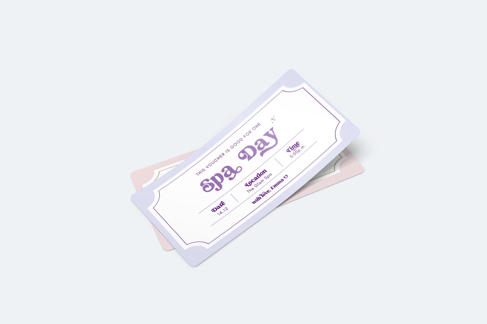 Spa Day Coupon Certificate, Birthday Spa Day Coupon, Spa Voucher ...