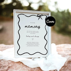 In Loving Memory teken, minimalistische bruiloft herdenkingstafel, boog bruiloft bewegwijzering, borden huwelijksceremonie, dit teken kaars brandt afdrukbaar