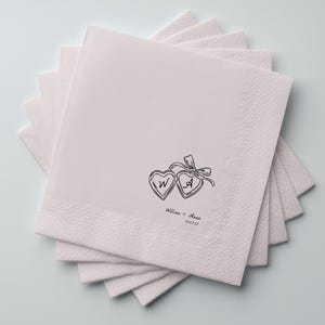 Handwritten Wedding Napkin Template, Personalized Wedding Napkins, Cocktail Hour Drink Napkins Custom Printable Editable Hand Drawn Party