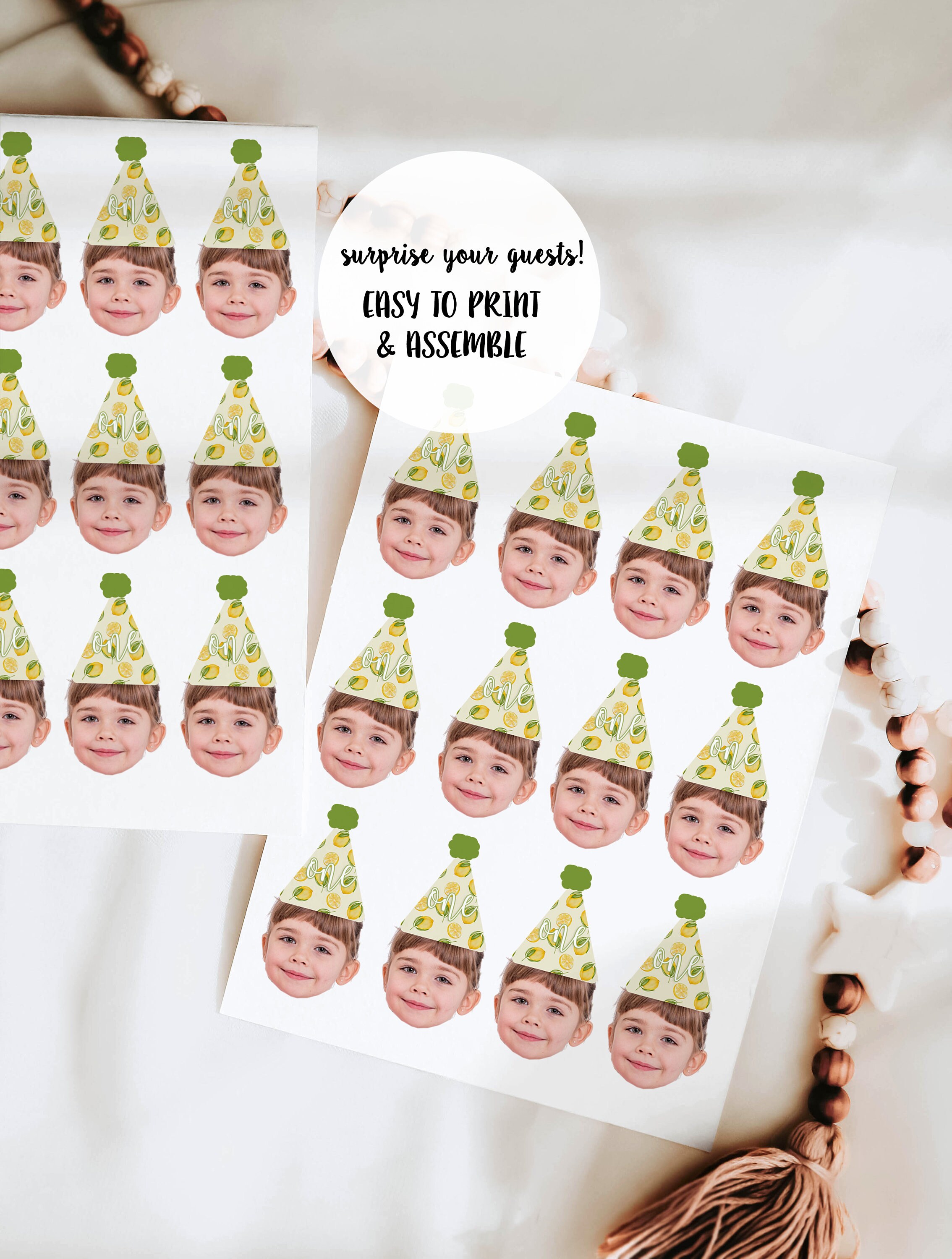 Lemon Cupcake Toppers Printable Lemon Bridal Shower Cupcake - Etsy