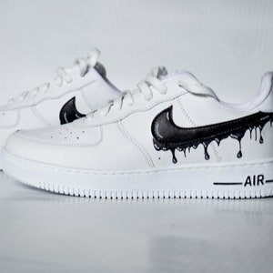 Nike Force 1 Sneakers Handmade Custom Drip - Etsy