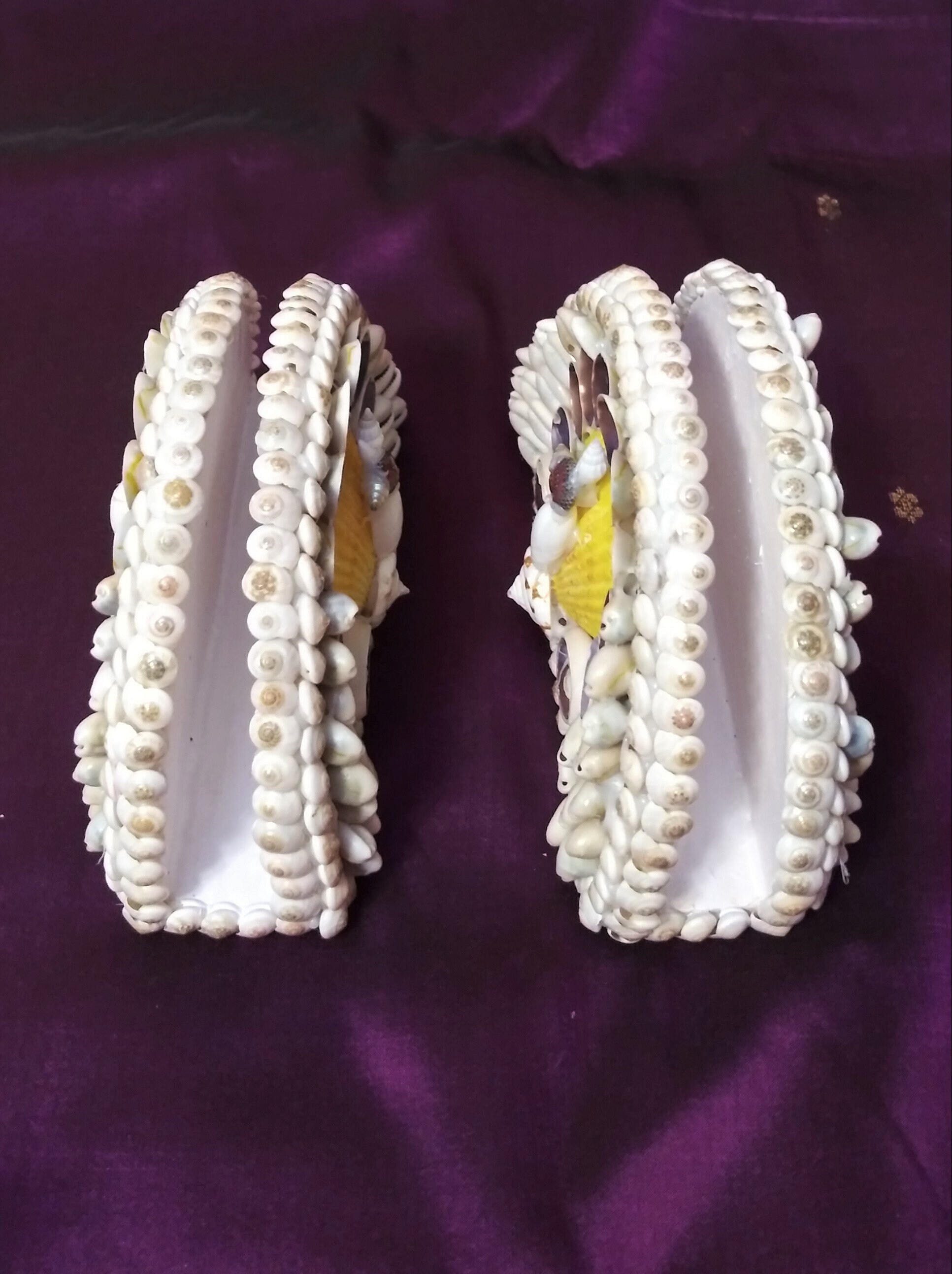 Shell Napkin Holder Peacock Design Etsy