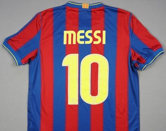Fc Barcelona 10 11 M Home Leo Messi Mint Treble Jersey Etsy Fc Barcelona 10 11 M Home Leo Messi Mint Treble Jersey Etsy
