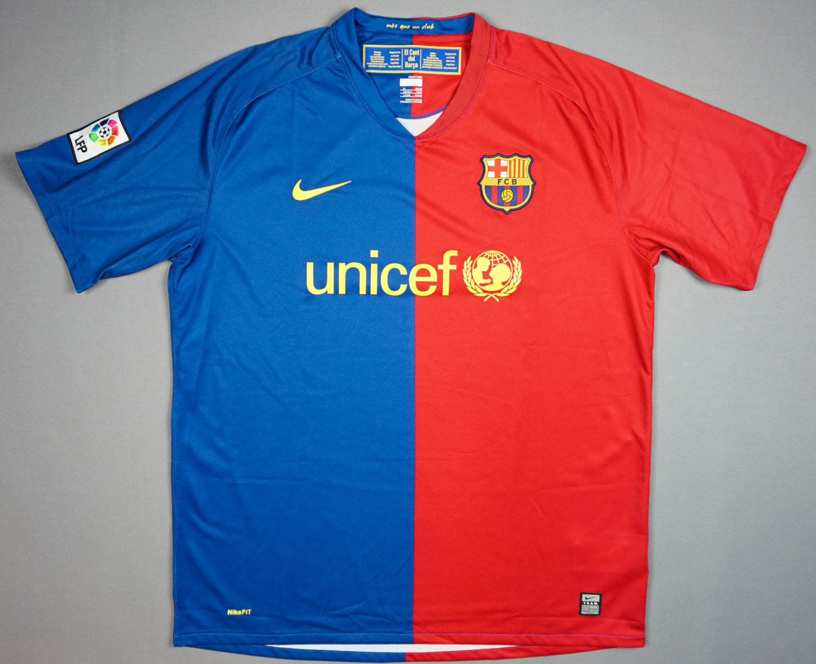 FC Barcelona 2008/09 XL Home MINT Treble Jersey Football Shirt Etsy