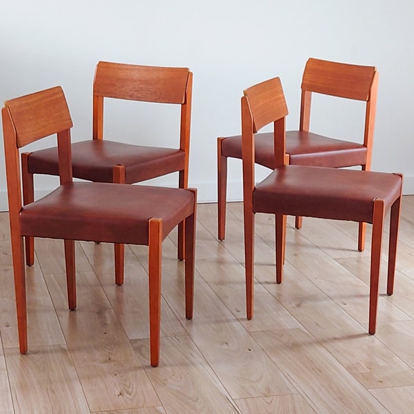 Mid century retro Beautility dining chairs set of 4
