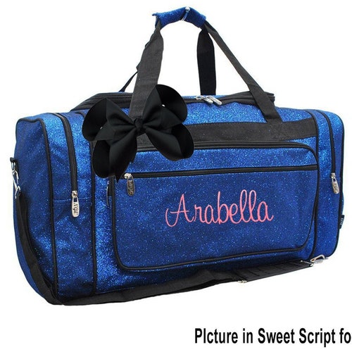 Rustic Satchel w Contrast Handles and Removable StrapTravel Bag Personalized Monogrammed Dance Bag Thank You Gift Cheerleader Bag