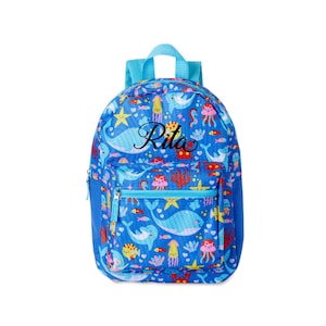 Mermaids Backpack - Book Bag - Backpack - Kids Bag - Child Backpack - Back to School - School Bag - Smaller size backpack bookbag