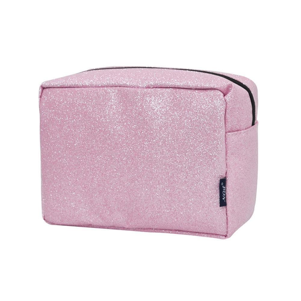 Pink sparkly makeup bag hot sale